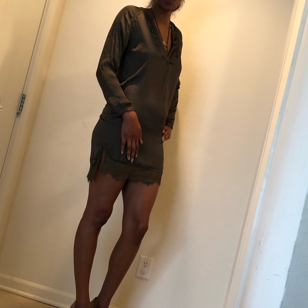 Olive slip dress